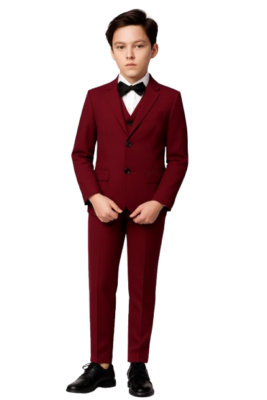 Maroon Blazer Suit